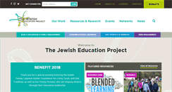 Desktop Screenshot of jewishedproject.org